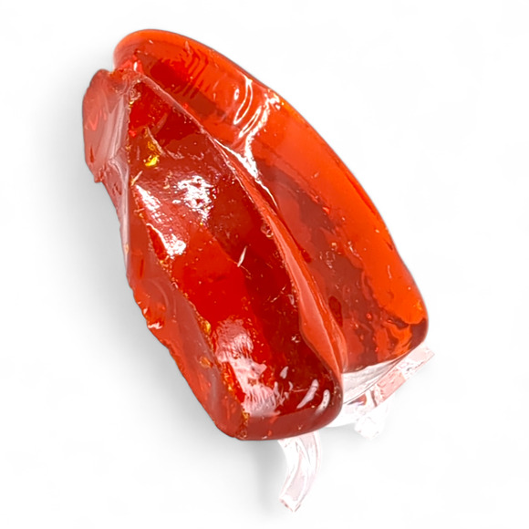 Amberina Art Glass Cullet Glowing Cadmium Slag #4GS44 - Picture 4 of 6